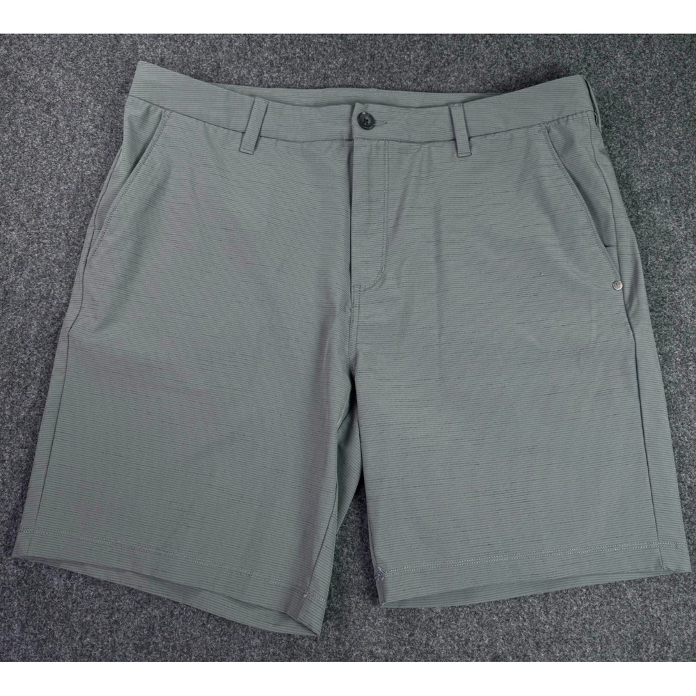 Vuori Shorts Mens 37 Steel Gray Pebble Stretch Golf Lightweight Performance